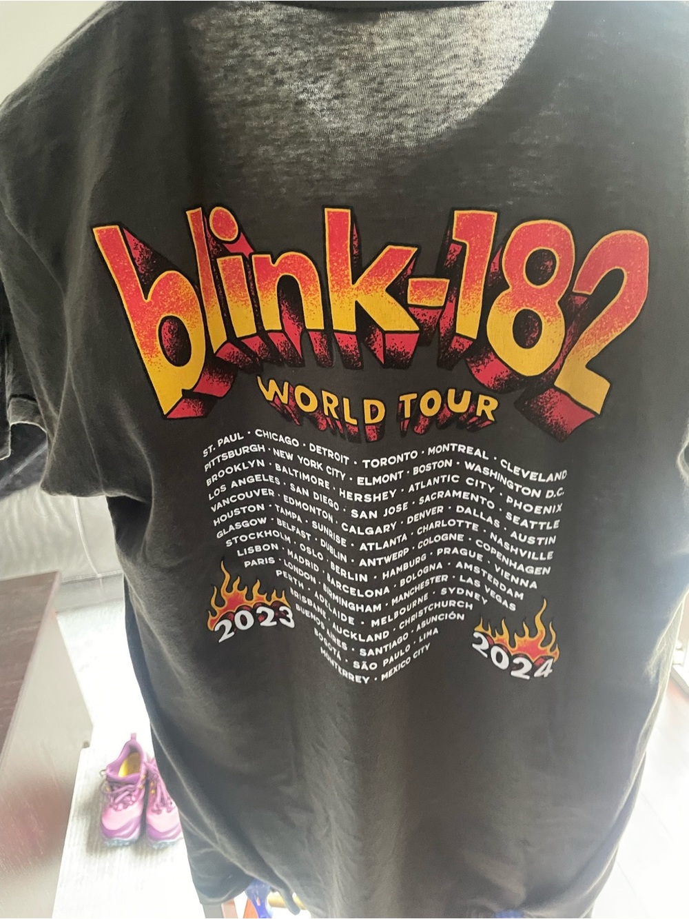 Blink-182 2023–2024 World Tour Graphic T-Shirt - Picture 5 of 6